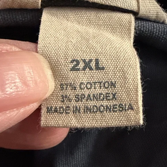 Duluth Trading Co. Blue/Gray Button-Up Work Shirt - Picture 14 of 14